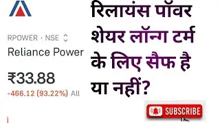 Reliance Power Share Latest Update | ED Case Ke Baad Kya Hoga? | Stock Market News