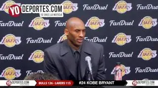 Kobe Bryant Chicago press conference Bulls 126 Lakers 115