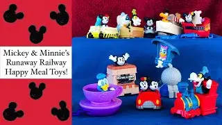 MICKEY & MINNIE’S RUNAWAY RAILWAY HAPPY MEAL TOYS!