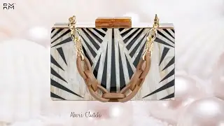 Abori Acrylic Clutch Coffee
