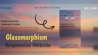 Creating Stunning Glassmorphism Website Design with HTML & CSS | Step-by-Step Tutorial