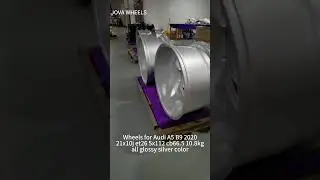 Silver forged wheels for Audi A5 B9 2020 20x10j made at JOVA WHEELS factory  #forgedwheels