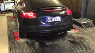 Audi TT 8J 3.2  F&auml;cherkr&uuml;mmer Friedrich Motorsport - 200 Zeller HJS Kat - Pr&uuml;fstand