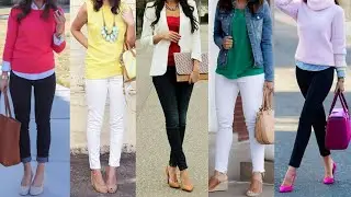 LUCE GUAPISIMA CON estos LOOKS y OUTFITS con JEANS de COLOR BLANCO y JEANS de COLOR NEGRO.