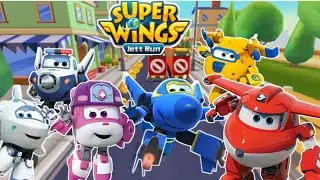 SuperWings Jett Run Game - jet, Astra, paul, Jarome, Donnie, Dizzy all characters heroes #superwings