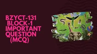 IGNOU NOTES / BSCG /BZYCT-131 /BLOCK 1 / IMPORTANT MCQ #ignou #ignounotes #study #note