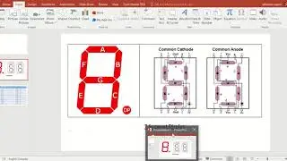 a software simulation to design a  7 segment display system using LED lights