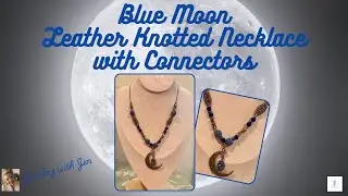 How to Make a Simple Leather Knotted Necklace with Connectors #leatherjewelry