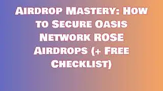 Get Free Oasis Network ROSE Airdrop  | Learn How to Swap or Sell Oasis Network ROSE Airdrop