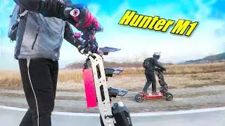 🛴104_[Hunter M1] 13인치 초광폭 전동킥보드 ! (72v, 52.5Ah) Electric scooter