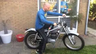 Ossa MAR 250cc (trial) 1973 first run after many years storage