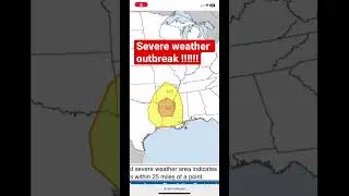 Tornado outbreak possible!!!! #breakingnews #weather #outbreak