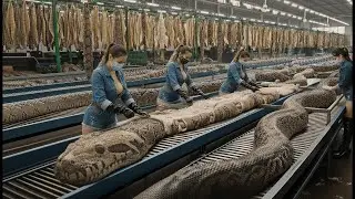 Inside the Snake-Skin Factory: The Full Transformation Into Luxury Fashion!