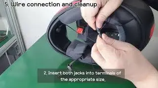 Wire connection and cleanup [HEADTOOTH Pro - Install Guide] - Helmet Communication System