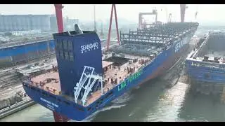 Launch of the Seaboard Viking container ship 🚢 