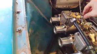 VW Passat B1 32A 1.6 on Weber DCOE 40 - Finally running