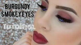 Burgundy Smokey Eyes