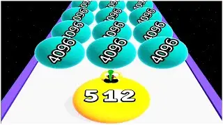 Merge 2048 Run Ball Vs Yoga Ball 2048