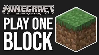Как играть в Minecraft One Block на мобильном устройстве (Minecraft Bedrock 1.21)