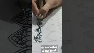 Easy Mandala Pattern | Mandala petal designs | mandala art for beginners | Art Reloaded. #Shorts