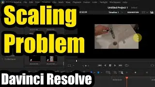 Why Scaling zooms in too much? (Davinci Resolve, Mismatched Resolution)