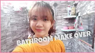 BATHROOM MAKEOVER/ USING WATERPROOF WALLPAPER by KIM ONIA