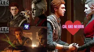 The Story Of How Cal And Merrin Fell In Love Full Story Cutscenes Star Wars Jedi Survivor