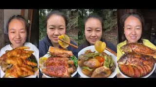 【Mukbang】Extreme Fiery Fish & Head Eating Challenge!  | EATING SHOW | CHINESE FOOD | 食べる