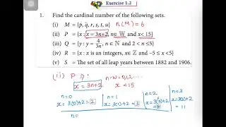 Class 9 l Chapter 1 l Set language l Ex.no:1.2 l cardinal numb l sum 1 l