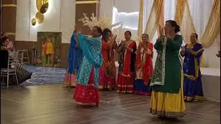 Gidda Performance by Seniors Ladies in Varsailles Banquit Hall, Mississauga. 