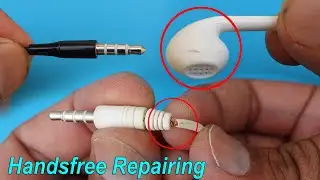 How to repair fix damaged broken handsfree headset earphone jack pin speaker not working at home