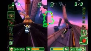 Crazy Frog Racer PS2 Multiplayer Gameplay ( Nico / Digital Jesters ) Playstation 2