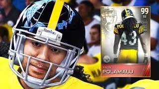 Madden 15 Ultimate Team Gameplay - 99 Retirement Troy Polamalu Does EVERYTHING!