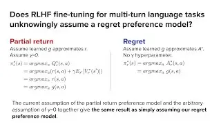 Talk: Models of human preference for RLHF
