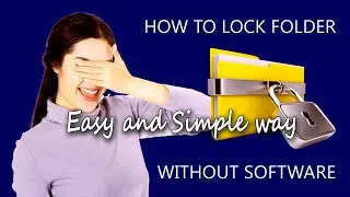 How to lock folder in windows 10 without software || খুব সহজে আপনার ফাইল লক করুন