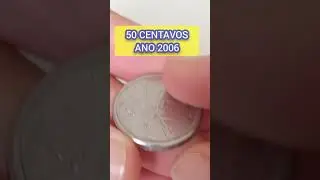 50 CENTAVOS ANO 2006 - PODE VALER 100X SEU VALOR DE FACE! #numismatica #moedas #cole&ccedil;&atilde;o
