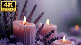 💜 4K Ultra HD Lavanta Spa Mumları | Derin Rahatlama, Uyku & Stres Azaltma