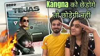 Tejas Official Trailer | Queen Is Here 🔥| Couplesiyaapa Reaction