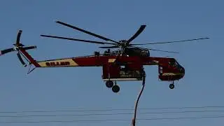 S-64  AirCranes @Fox Field Fueling for Hughes and Laguna CalFires 1-23-2025