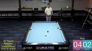 22 Dec. 2025, Monday, 9 Ball Weekly Tournament, Double Kiss Pool Hall Pattaya Thailand
