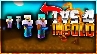 1 vs 4 in SOLO UHC!