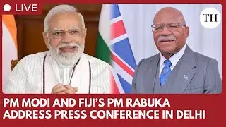 Fiji's PM Rabuka and Prime Minister Modi address press conference in Delhi