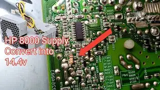 Hp 8000 desktop Power Supply Convert into dc 14.4v | SMPS Convert into12v