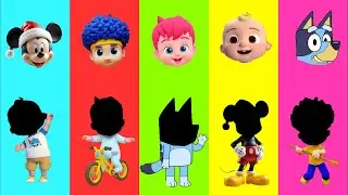 Wrong eyes👀 Bluey Bebefinn Mickey Mouse Cocomelon D'Billions  DAME TU COSITA  Puzzle Wrong Heads