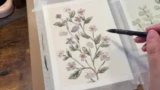 WATERCOLOR // Paint A Greeting Card With Me