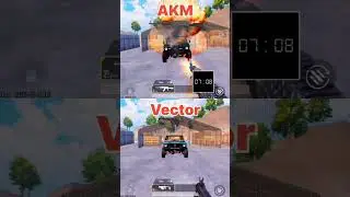 AKM 🔥 vs Vector ⚡ Damage Test | Pickup + Fire Rate Comparison | DragonAbhi77