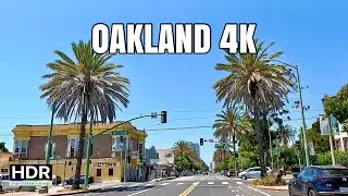 Oakland Afternoon Drive From Fruitvale to Downtown 4K HDR