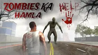 Zombies ka hamla 😱 Franklin ke shehar par | indian bike driving 3d zombie story #story #zombies 