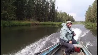 РЫБАЧИМ НА ТАЁЖНОЙ РЕКЕ, КРАСОТА СИБИРСКОЙ ПРИРОДЫ. КАЗАНКА JET +SUZUKI 15 ВОДОМЕТ.