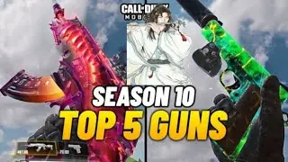 Top 5 Guns in Season 10 Codm| Cod Mobile 5 Best Weapons Gunsmith Loadout S10#callofduty   @cod5gtech